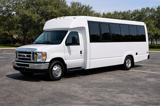 18-passenger minibus available for charter in Wheatfield, IN